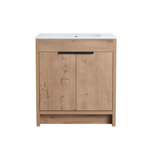 30 Inches Tirra 29.53'' Single Bathroom Vanity With Sheet Moulding Compound Top 
